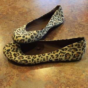 Cheetah print ballet flats